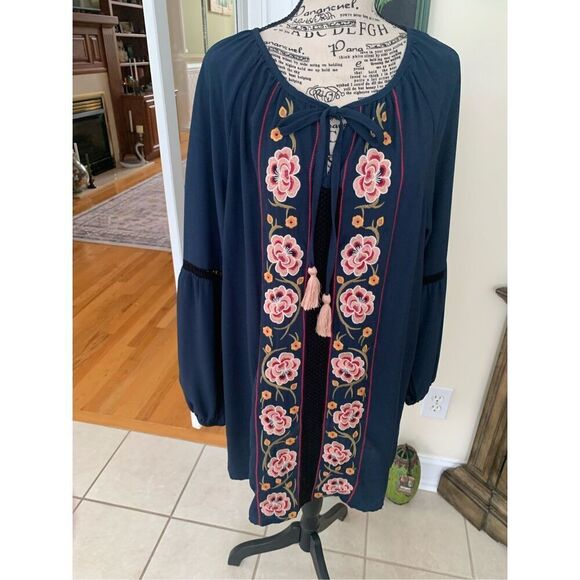 Umgee Floral Embroidered Dress - Picture 11 of 11